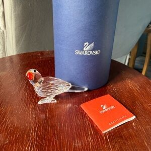 Swarovski Crystal parrot figurine 294047